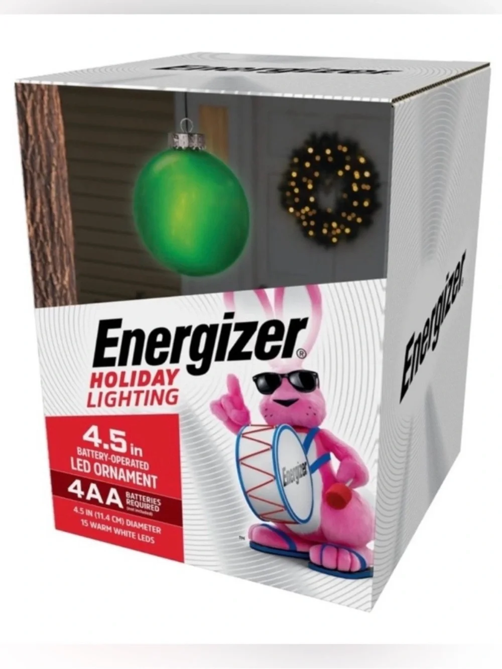 LED large green ornament